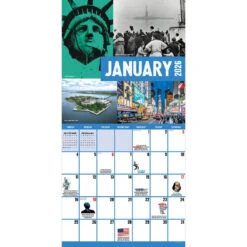 Time Factory Celebrating 250 Years HBD USA 2026 Wall Calendar -Hallmark Shop 250 Years of USA American Icons 2026 Wall Calendar 261144 05