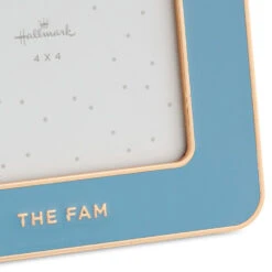 Hallmark The Fam Blue Enamel Picture Frame, 4x4 -Hallmark Shop 4x4 Picture Frame 1CAP1337 03