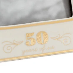 Hallmark 50 Years Of Us Golden Anniversary Picture Frame, 5x7 -Hallmark Shop 50 Years of Us Golden Anniversary Picture Frame 1ERL1204 03