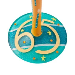 Lolita Happy 65th Birthday Handpainted Wine Glass, 15 Oz. -Hallmark Shop 65th Birthday Balloons and Streamers Wine Glass 6016991 03