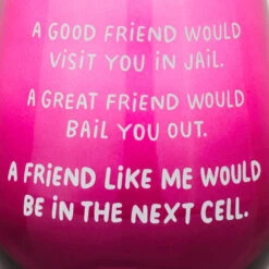 Hallmark A Friend Like Me Funny Stemless Wine Glass, 15.5 Oz. -Hallmark Shop A Friend Like Me Funny Stemless Wine Glass 1SHX1007 03