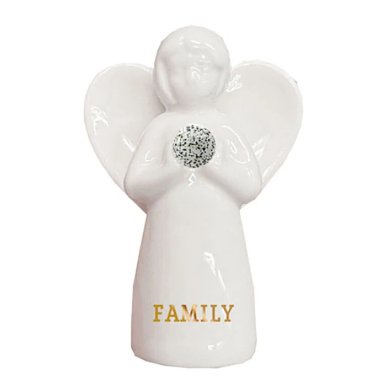 Hallmark Dalmatian Stone Angel Of Family Mini Figurine, 2" 3 Hallmark Dalmatian Stone Angel Of Family Mini Figurine, 2"