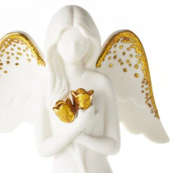 Hallmark Joanne's Angels Kindness Angel Figurine, 8.5" -Hallmark Shop Angel With Flowers Porcelain Figurine 1JOA2254 04