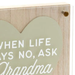 Hallmark Ask Grandma Layered Square Quote Sign, 8x8 -Hallmark Shop Ask Grandma Layered Square Quote Sign 1SNN1141 03
