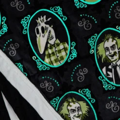 Hallmark Beetlejuice™ Glow-in-the-Dark Throw Blanket, 50x60 11 Hallmark Beetlejuice™ Glow-in-the-Dark Throw Blanket, 50x60 -Hallmark Shop Beetlejuice GlowintheDark Throw Blanket 1HGN1583 05