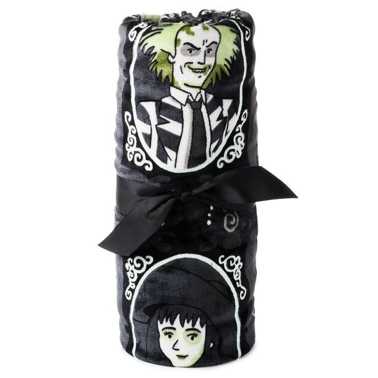 Hallmark Beetlejuice™ Glow-in-the-Dark Throw Blanket, 50x60 8 Hallmark Beetlejuice™ Glow-in-the-Dark Throw Blanket, 50x60 - Image 6