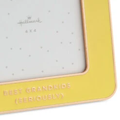 Hallmark Best Grandkids Yellow Enamel Picture Frame, 4x4 -Hallmark Shop Best Grandkids Yellow Enamel 4x4 Picture Frame 1CAP1336 03