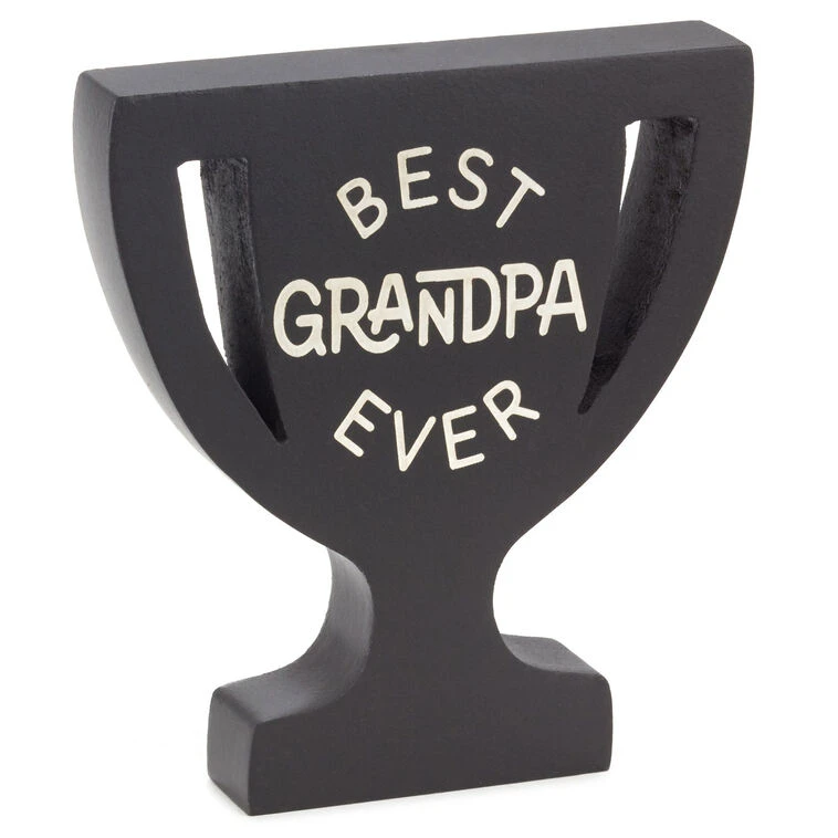 Hallmark Best Grandpa Ever Trophy-Shaped Quote Sign, 5.3x6 3 Hallmark Best Grandpa Ever Trophy-Shaped Quote Sign, 5.3x6