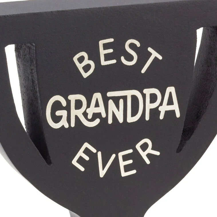Hallmark Best Grandpa Ever Trophy-Shaped Quote Sign, 5.3x6 5 Hallmark Best Grandpa Ever Trophy-Shaped Quote Sign, 5.3x6 - Image 3