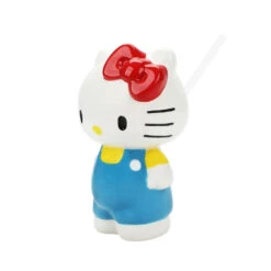 BioWorld Hello Kitty Sculpted Ceramic Cup With Straw -Hallmark Shop BioWorld Hello Kitty Sculpted Ceramic Cup With Straw WAA7HQXHKCPP 03