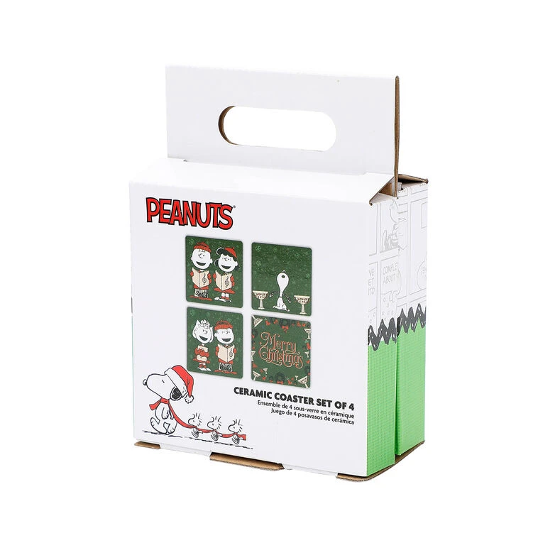 BioWorld Peanuts Gang Holiday Ceramic Coasters, Set Of 4 7 BioWorld Peanuts Gang Holiday Ceramic Coasters, Set Of 4 - Image 5