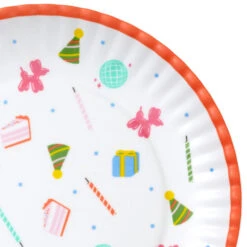 Hallmark Birthday Celebration Icons Melamine Dessert Plates, Set Of 4 -Hallmark Shop Birthday Celebration Icons Melamine Dessert Plates 1BIR1314 03