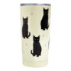 E&S Pets Black Cat Stainless Steel Tumbler, 20 Oz. 1 E&S Pets Black Cat Stainless Steel Tumbler, 20 Oz. -Hallmark Shop Black Cats on Cream Stainless Steel Tumbler 1165 01