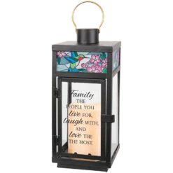 Carson In Celebration LED Black Metal Lantern