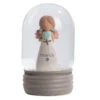 Blossom Bucket March Birthstone Angel Snow Globe, 4.2" -Hallmark Shop Blossom Bucket March Birthstone Angel Snow Globe 24114170 01