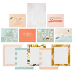 Hallmark Tropical Garden Memo Cube With Note Pads And Note Cards