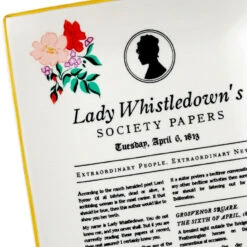 Hallmark Bridgerton Lady Whistledown's Society Papers Trinket Dish -Hallmark Shop Bridgerton Lady Whistledown Trinket Tray 1PCL1056 03
