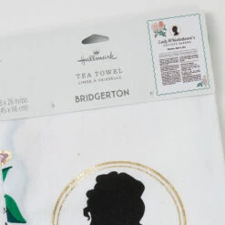 Hallmark Bridgerton Lady Whistledown's Society Papers Tea Towel, 18x26 -Hallmark Shop Bridgerton Lady Whistledowns Gossip Column Tea Towel 1PCL1054 05