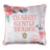 Hallmark Bridgerton Dearest Gentle Reader Throw Pillow, 18x18 1 Hallmark Bridgerton Dearest Gentle Reader Throw Pillow, 18x18 -Hallmark Shop Bridgerton Pink and White Stripe Floral Throw Pillow 1PCL1059 01