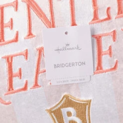 Hallmark Bridgerton Dearest Gentle Reader Throw Pillow, 18x18 -Hallmark Shop Bridgerton Pink and White Stripe Floral Throw Pillow 1PCL1059 06