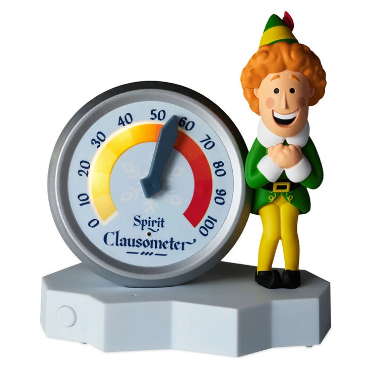 Hallmark Elf Buddy The Elf™ Spirit Clausometer Figurine With Sound 4 Hallmark Elf Buddy The Elf™ Spirit Clausometer Figurine With Sound - Image 2