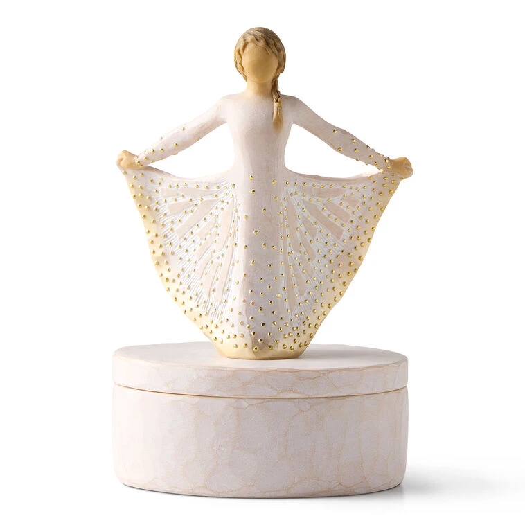 Willow Tree Girl In Butterfly Dress Keepsake Box 3 Willow Tree Girl In Butterfly Dress Keepsake Box