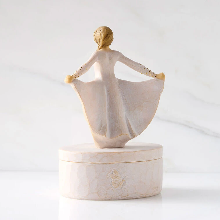 Willow Tree Girl In Butterfly Dress Keepsake Box 4 Willow Tree Girl In Butterfly Dress Keepsake Box - Image 2