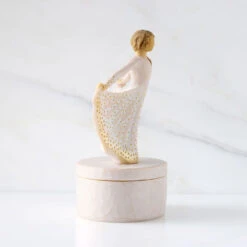 Willow Tree Girl In Butterfly Dress Keepsake Box 9 Willow Tree Girl In Butterfly Dress Keepsake Box -Hallmark Shop Butterfly Dress Girl on Lidded Keepsake Box 28317 03