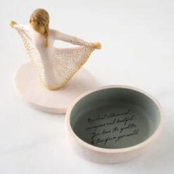 Willow Tree Girl In Butterfly Dress Keepsake Box 11 Willow Tree Girl In Butterfly Dress Keepsake Box -Hallmark Shop Butterfly Dress Girl on Lidded Keepsake Box 28317 05