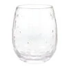 Hallmark Candles And Frosting Embossed Stemless Wine Glass, 17 Oz. -Hallmark Shop Candles and Frosting Embossed Stemless Wine Glass 1BIR1304 01
