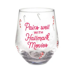 Hallmark Channel Pairs Well With Hallmark Movies Stemless Wine Glass, 14.5 Oz.