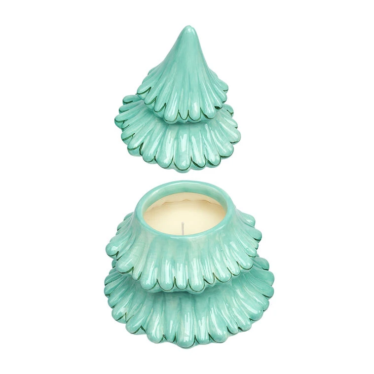 Cedarwood Scented Ceramic Evergreen Tree Candle 5 Cedarwood Scented Ceramic Evergreen Tree Candle - Image 3