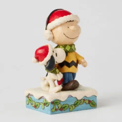 Enesco Jim Shore Peanuts Charlie Brown And Snoopy Wrapped In Scarf Figurine, 6" -Hallmark Shop Charlie Brown and Snoopy Sharing Scarf Figurine 6017237 03
