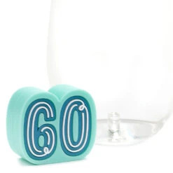 Hallmark Charmers 60th Birthday Silicone Charm -Hallmark Shop Charmers 60th Birthday Silicone Charm 1ICN1026 04