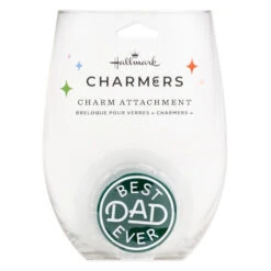 Hallmark Charmers Best Dad Ever Green Silicone Charm -Hallmark Shop Charmers Best Dad Ever Green Silicone Charm 1ICN1011 06