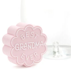 Hallmark Charmers Best Grandma Ever Pink Silicone Charm -Hallmark Shop Charmers Best Grandma Ever Pink Silicone Charm 1ICN1004 04
