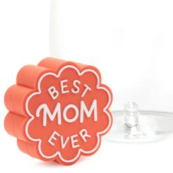 Hallmark Charmers Best Mom Ever Coral Silicone Charm -Hallmark Shop Charmers Best Mom Ever Coral Silicone Charm 1ICN1003 04