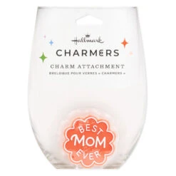Hallmark Charmers Best Mom Ever Coral Silicone Charm -Hallmark Shop Charmers Best Mom Ever Coral Silicone Charm 1ICN1003 06