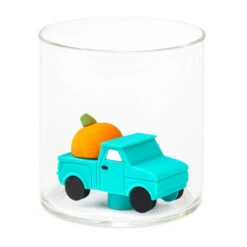 Hallmark Charmers Blue Truck With Pumpkin Silicone Charm, 1.5" H -Hallmark Shop Charmers Blue Truck With Pumpkin Silicone Charm 1ICN1052 03