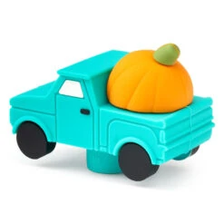 Hallmark Charmers Blue Truck With Pumpkin Silicone Charm, 1.5" H -Hallmark Shop Charmers Blue Truck With Pumpkin Silicone Charm 1ICN1052 04