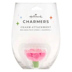 Hallmark Charmers Pink Flower Silicone Charm -Hallmark Shop Charmers Pink Flower Silicone Charm 1ICN1005 06