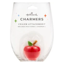 Hallmark Charmers Red Apple Silicone Charm -Hallmark Shop Charmers Red Apple Silicone Charm 1ICN1015 06