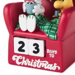 Hallmark Peanuts® Cozy Snoopy Christmas Countdown Calendar -Hallmark Shop Christmas Countdown Snoopy and Woodstock Figurine 1XKT5537 05