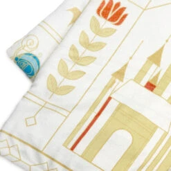 Hallmark Disney Princess Castles Throw Blanket, 50x60 -Hallmark Shop Cinderella Ariel Belle and Jasmine Castles Blanket 1DYG2133 04