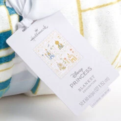 Hallmark Disney Princess Castles Throw Blanket, 50x60 -Hallmark Shop Cinderella Ariel Belle and Jasmine Castles Blanket 1DYG2133 05