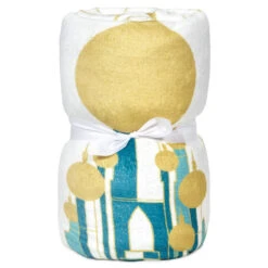 Hallmark Disney Princess Castles Throw Blanket, 50x60 -Hallmark Shop Cinderella Ariel Belle and Jasmine Castles Blanket 1DYG2133 06