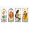 Hallmark Disney Princess Drinking Glasses, Set Of 4 2 Hallmark Disney Princess Drinking Glasses, Set Of 4 -Hallmark Shop Cinderella Ariel Belle and Jasmine Juice Glasses 1DYG2134 01