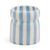 Paddywax Lost At Sea Blue-Striped Cabana Candle, 6.5 Oz. 1 Paddywax Lost At Sea Blue-Striped Cabana Candle, 6.5 Oz. -Hallmark Shop Citrus and Eucalyptus BlueStriped Ceramic Candle CAB0704 01