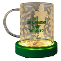 Hallmark National Lampoon's Christmas Vacation™ Clark Griswold Glass Mug With Light And Sound Base, 13 Oz. -Hallmark Shop Clark Griswold Mug and Lightup Base With Sound 1XKT6144 02