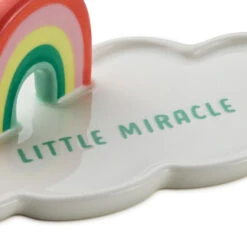 Hallmark Little Miracle Rainbow And Cloud Nursery Decor -Hallmark Shop CloudShaped Figurine With Sculpted Rainbow 1BBY5006 03